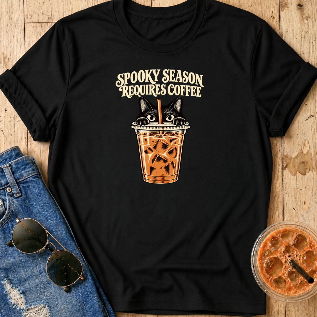 Spooky Season Requires Coffee T-Shirt