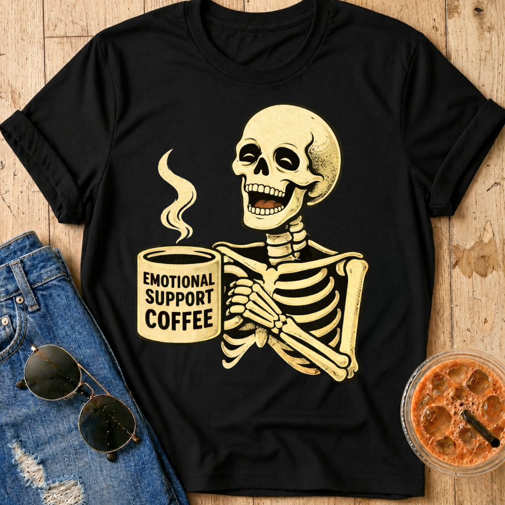 Emotional Support Coffee T-Shirt