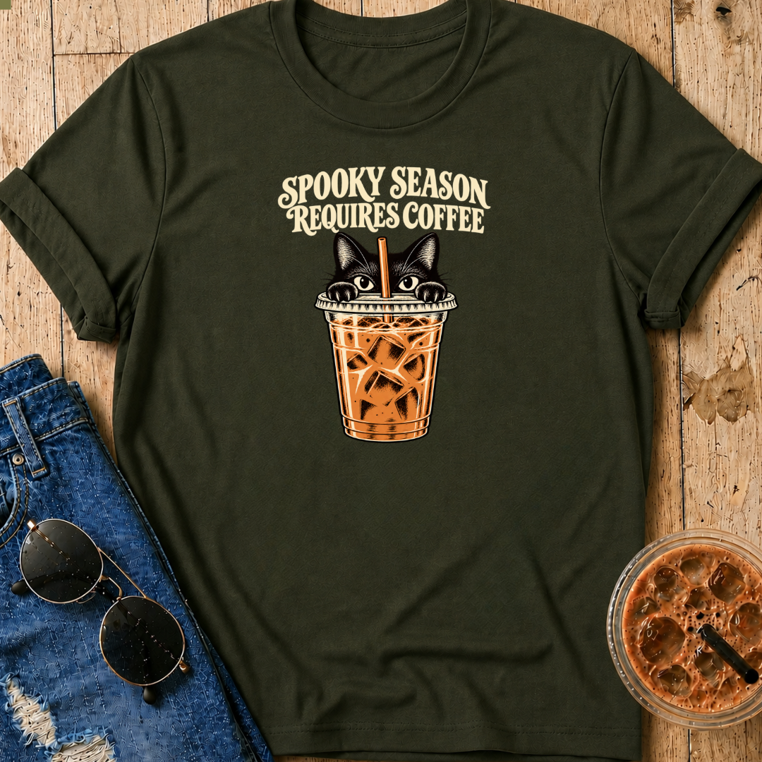 Spooky Season Requires Coffee T-Shirt