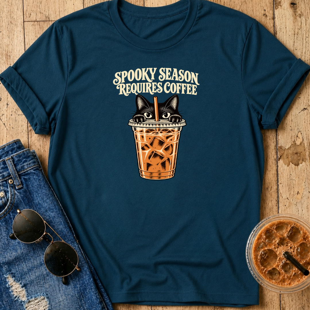 Spooky Season Requires Coffee T-Shirt