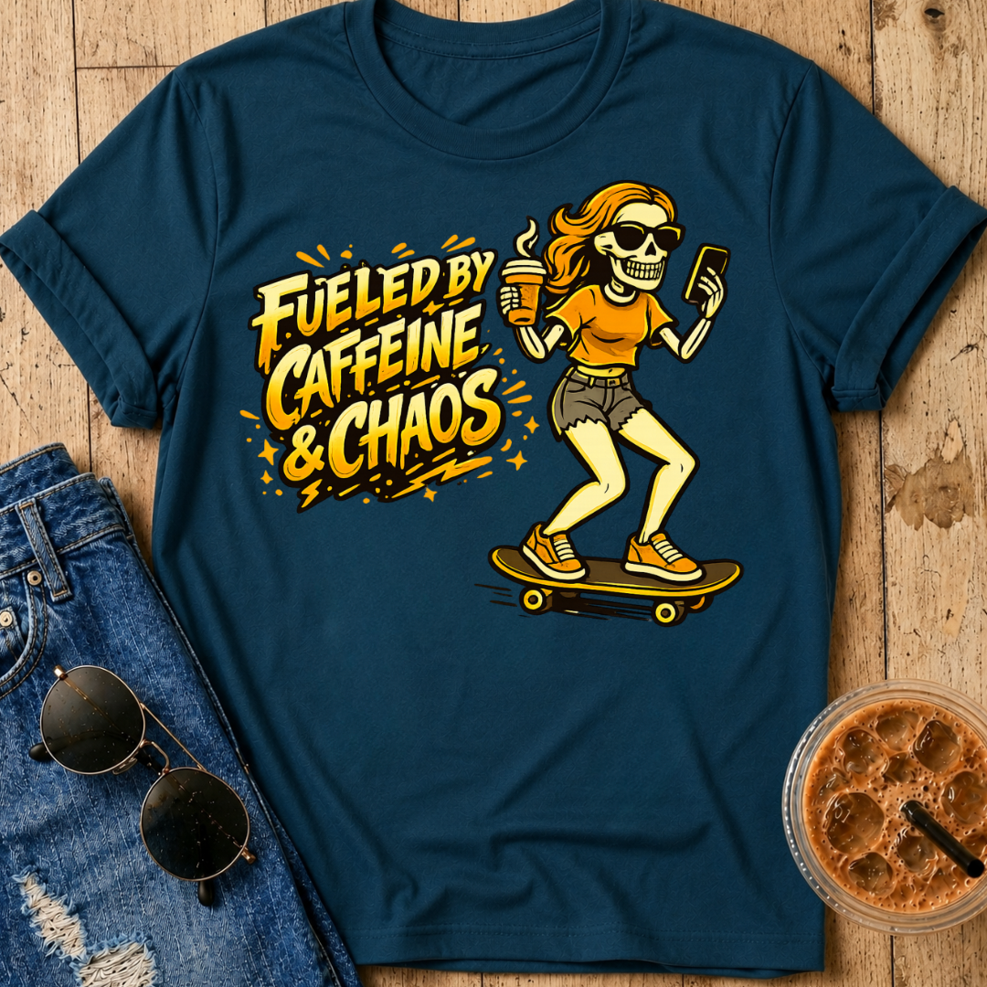 Fueled By Caffeine & Chaos T-Shirt