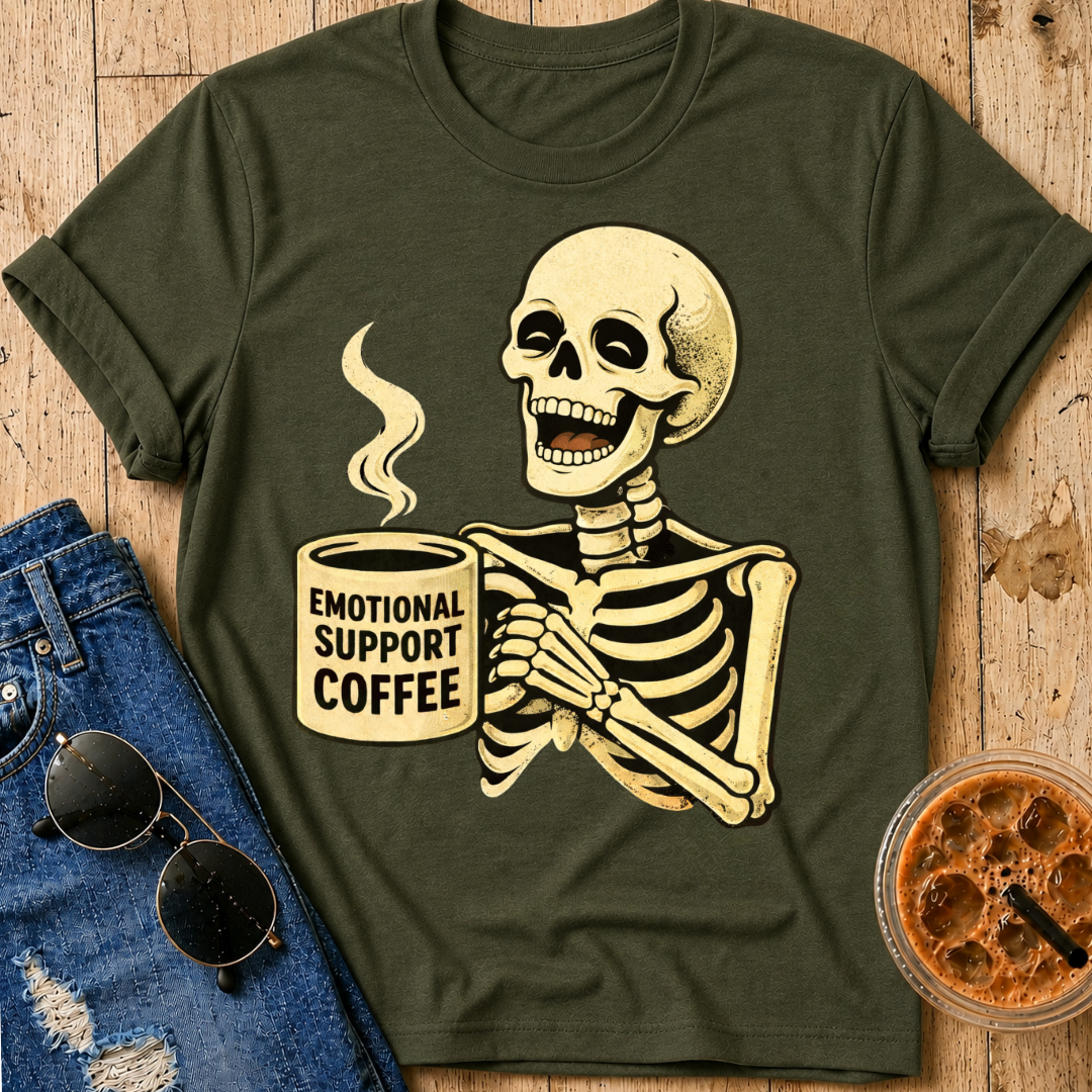 Emotional Support Coffee T-Shirt
