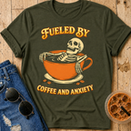 Fueled by Coffee and Anxiety T‑Shirt