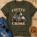 Coffee Before Crime T‑Shirt