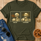 Decaf vs. Caffeine T-Shirt