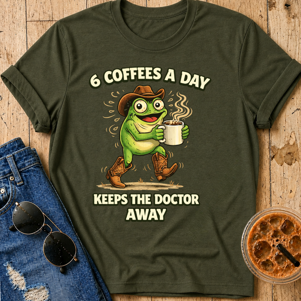 6 Coffees A Day T-Shirt