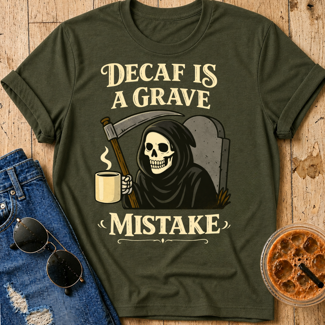 Decaf Is a Grave Mistake T-Shirt