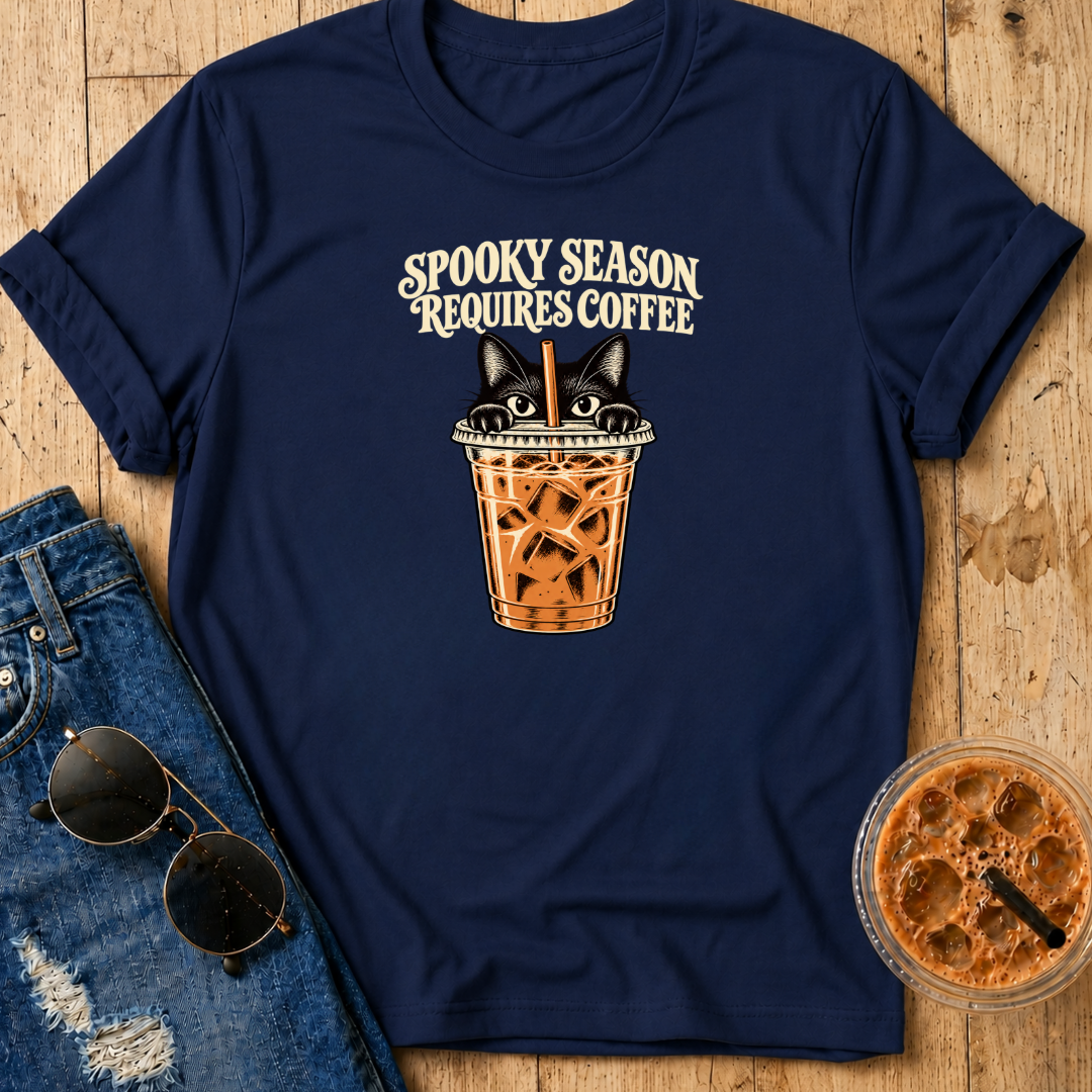 Spooky Season Requires Coffee T-Shirt