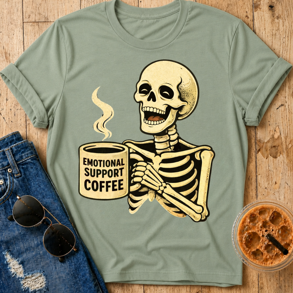 Emotional Support Coffee T-Shirt