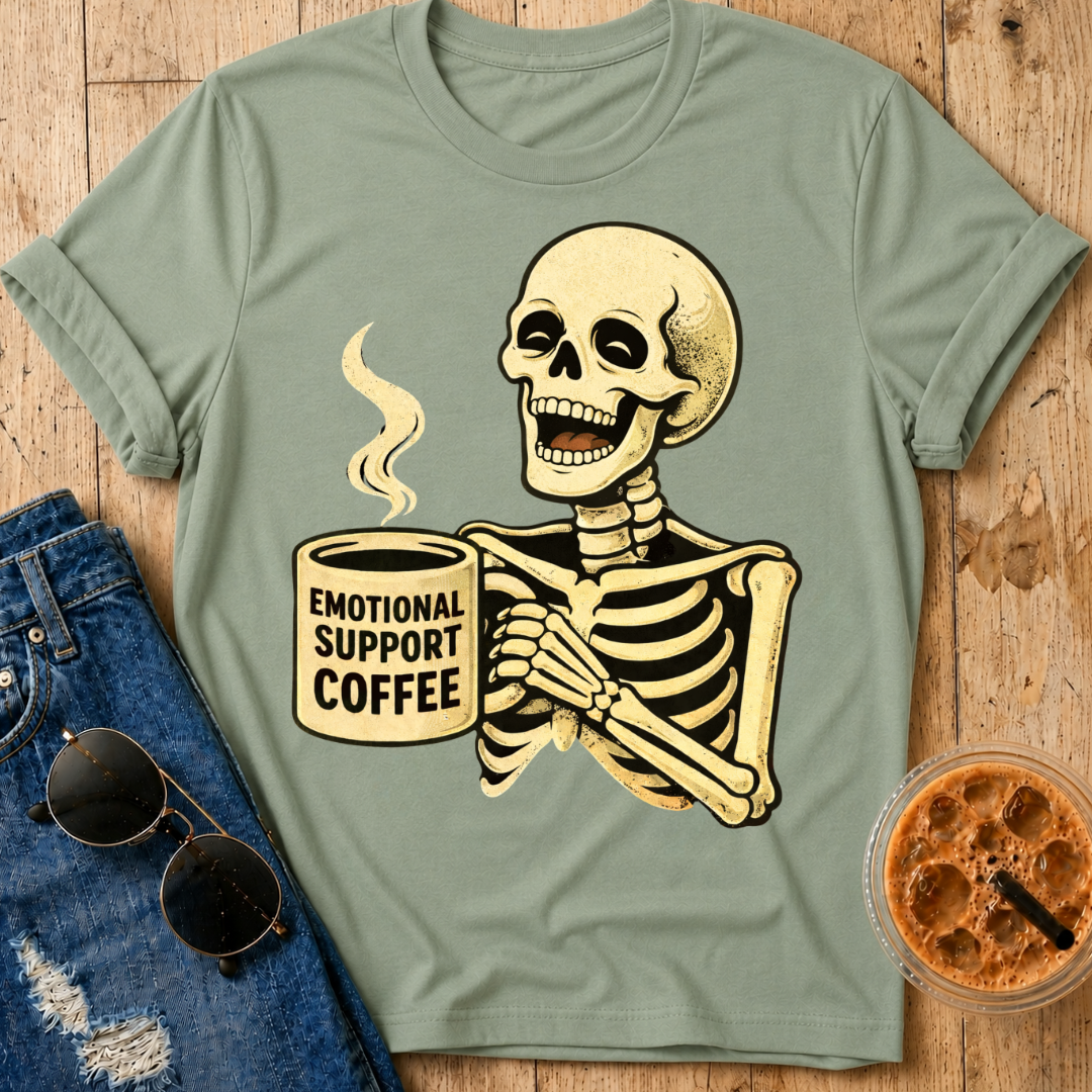 Emotional Support Coffee T-Shirt