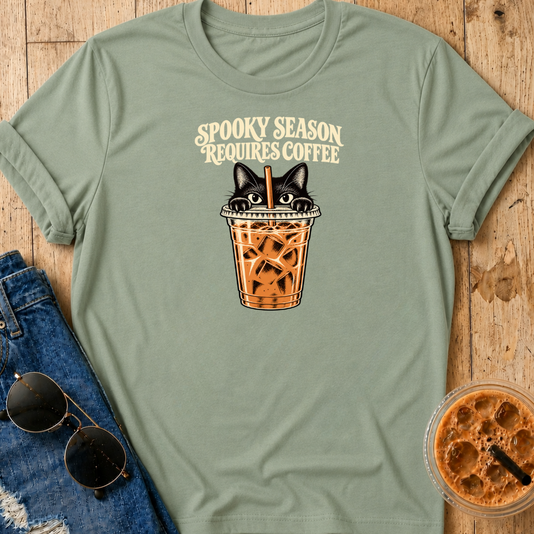 Spooky Season Requires Coffee T-Shirt