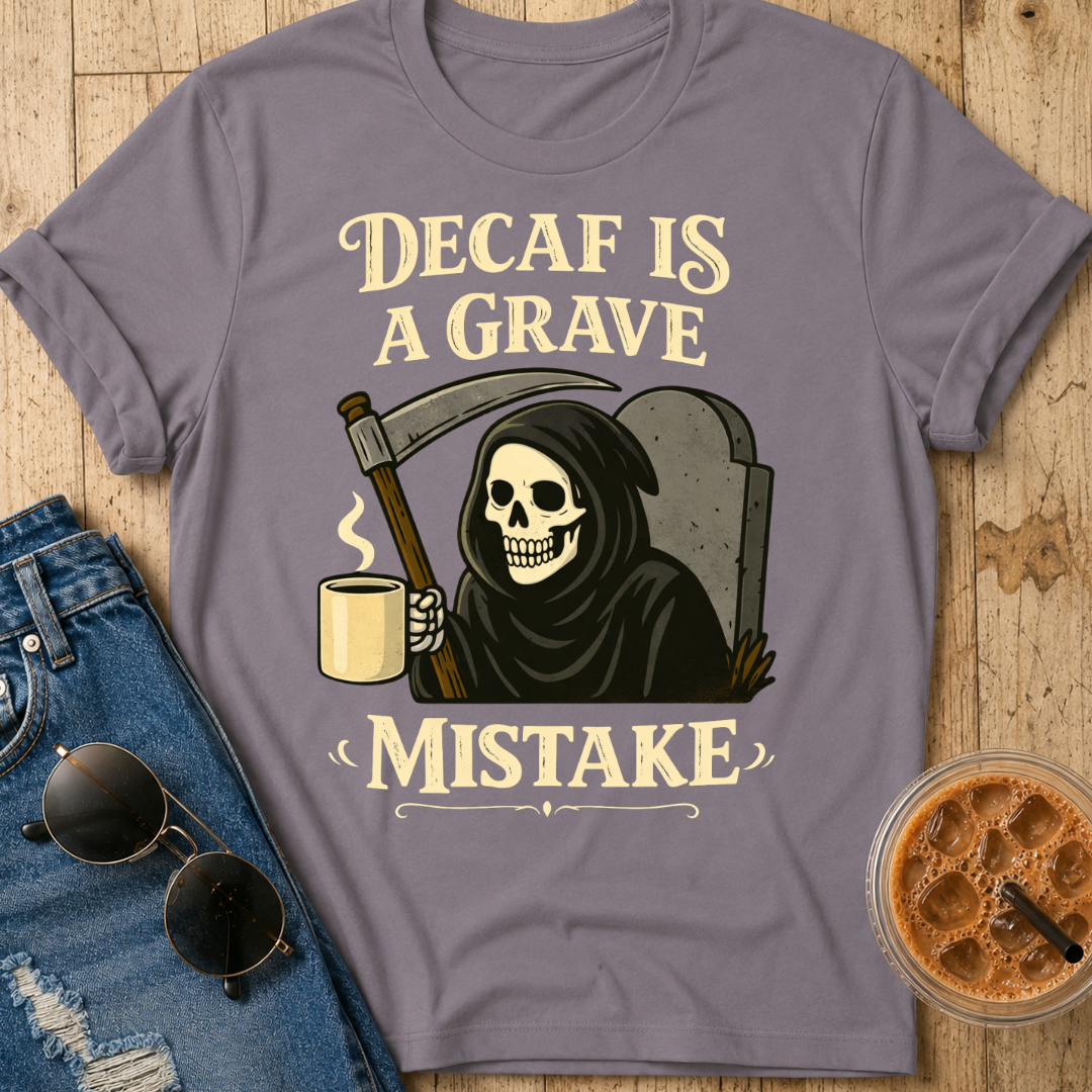 Decaf Is a Grave Mistake T-Shirt