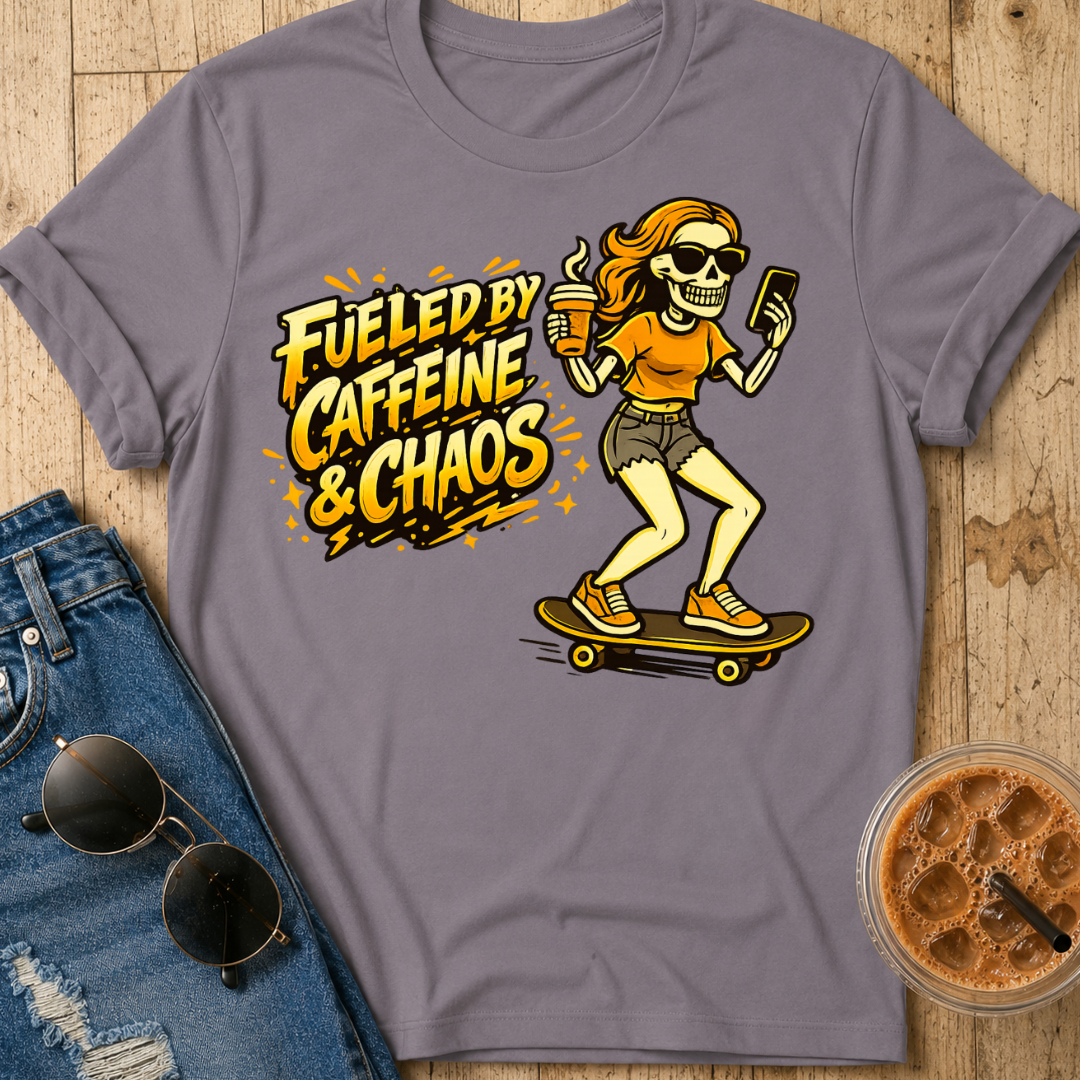 Fueled By Caffeine & Chaos T-Shirt
