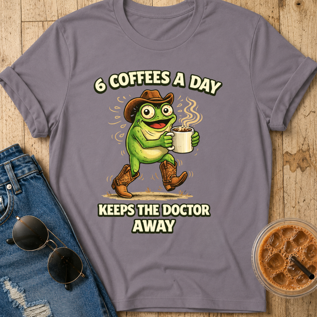 6 Coffees A Day T-Shirt