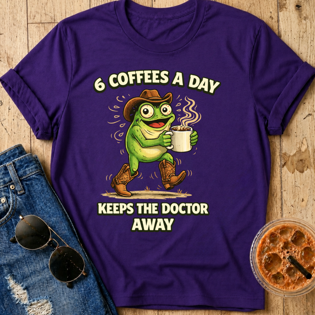 6 Coffees A Day T-Shirt